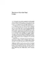 Cover Image of Testimony from the Nazi Camps