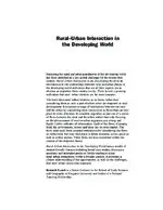 Cover Image of Rural-Urban Interaction in the Developing World