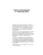Cover Image of Culture and Development in a Globalizing World