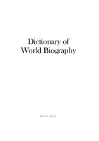 Cover Image of Dictionary of World Biography: Fourth edition