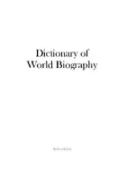 Cover Image of Dictionary of World Biography