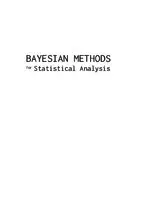 Cover Image of Bayesian Methods for Statistical Analysis