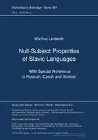 Cover Image of Null-Subject Properties of Slavic Languages
