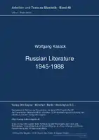 Cover Image of Russian Literature 1945-1988