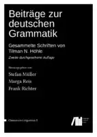 Cover Image of Beitr√§ge zur deutschen Grammatik