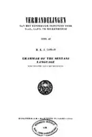 Cover Image of Grammar of the Sentani Language