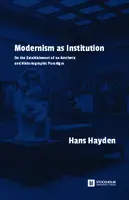 Cover Image of Modernism as Institution