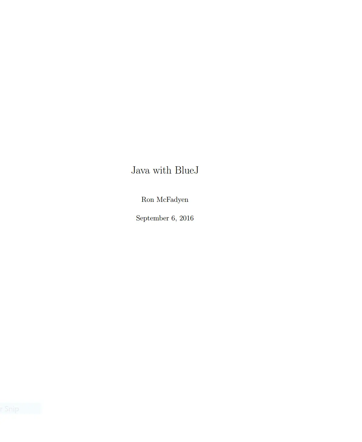 Cover Image of Java with BlueJ