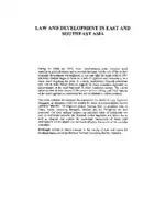 Cover Image of Law and Development in East and South-East Asia
