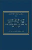 Cover Image of Authorship and Identity in Late Thirteenth-Century Motets