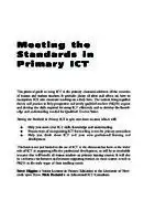 Cover Image of Meeting the Standards in Primary ICT
