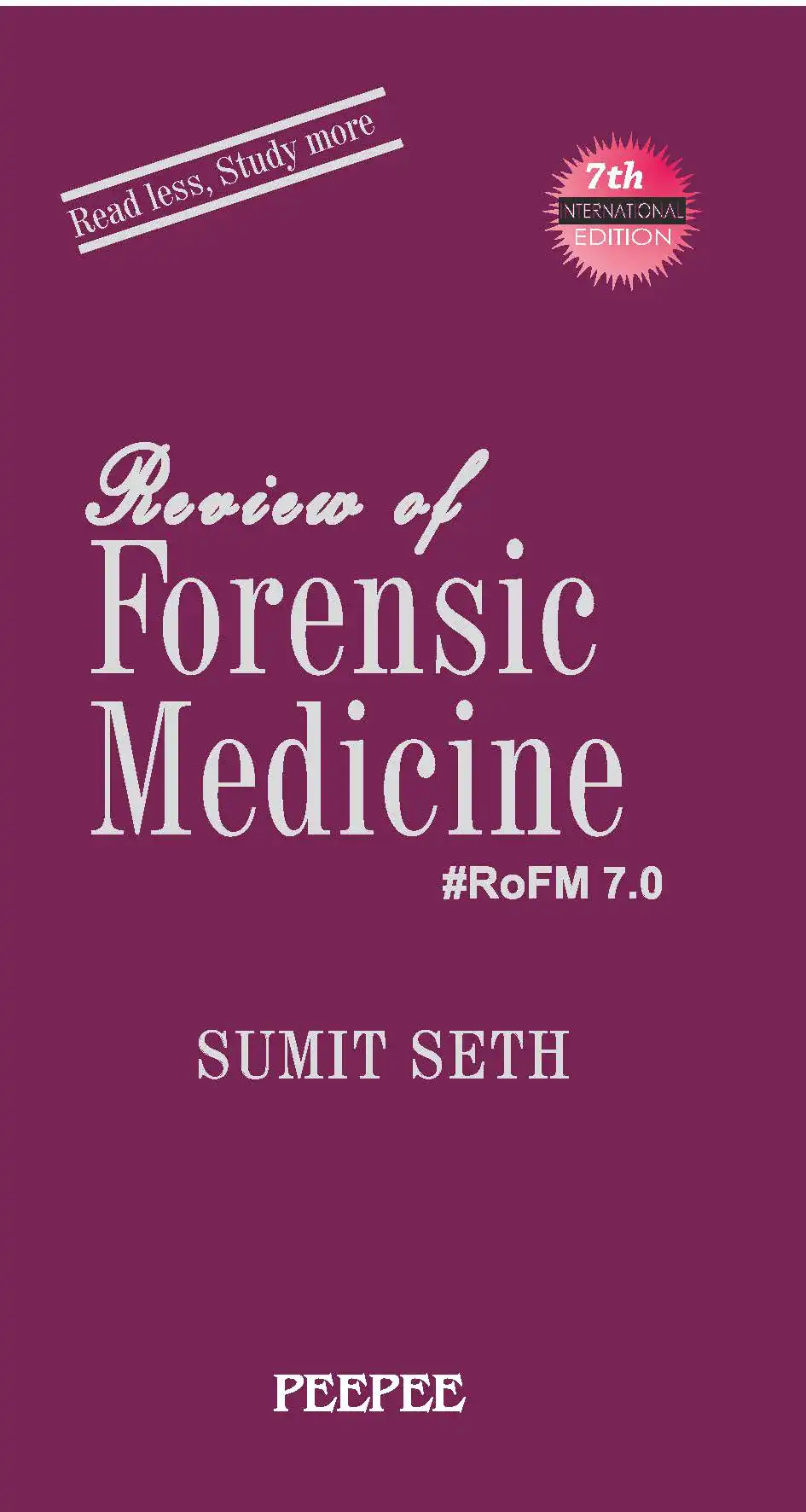 Cover Image of Forensic Medicine 7th