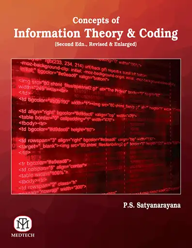 Cover Image of CONCEPTS OF INFORMATION THEORY & CODING
