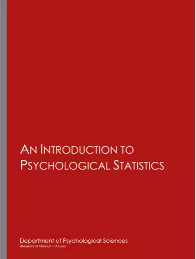 Cover Image of An Introduction to Psychological Statistics