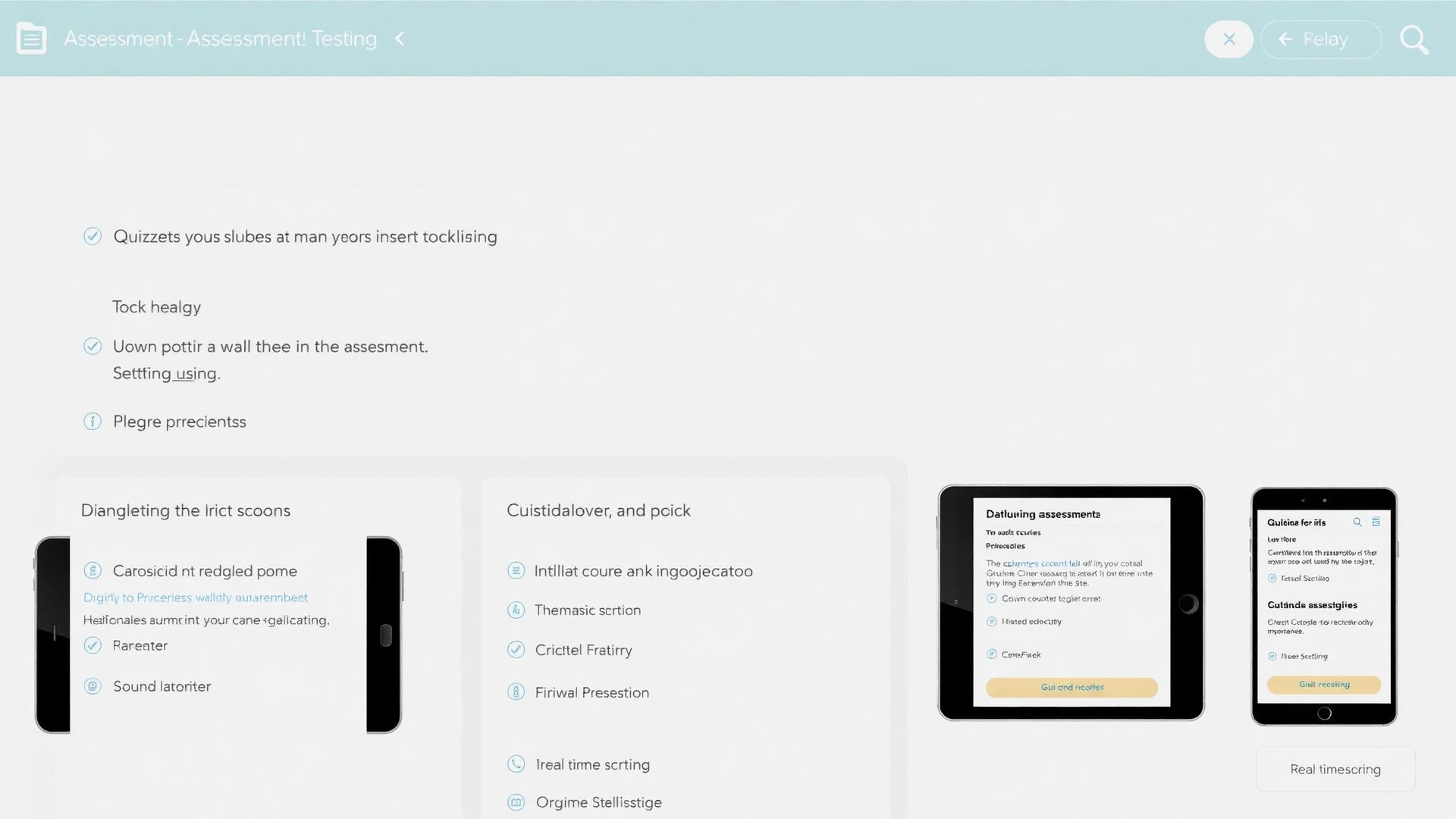 Assessment Interface